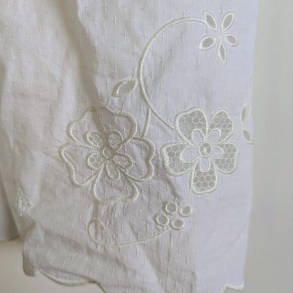 AUTH COACH Short Broderie Anglaise Dress White Size 2 NWT - Picture 10 of 16